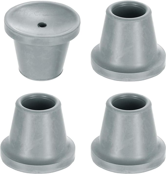 Douchestoel Poten - Badstoel Vervanging - Veilig Douchen - Met Antislip Zuignap - 22 mm Binnendiameter - Grijs