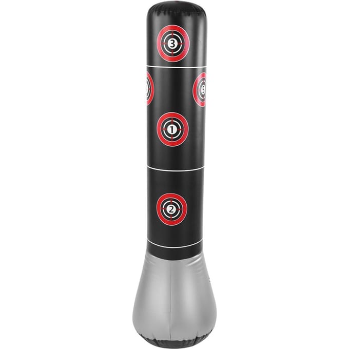 Opblaasbare Boksen Stoten Trappen Training Tumbler Zak Drukverlichting Accessoire gray