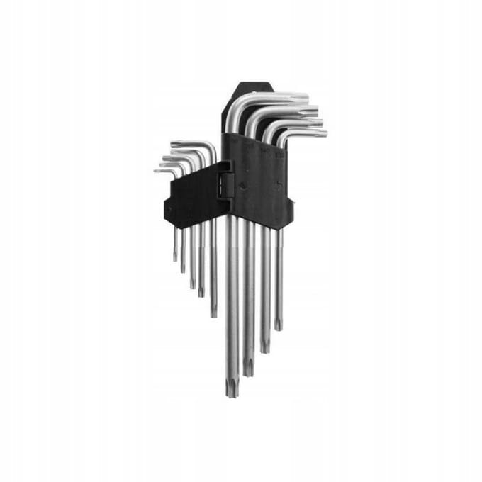 AWTOOLS AW35005 - Torx Sleutelset - T10-T50 - Chroom-Vanadiumstaal