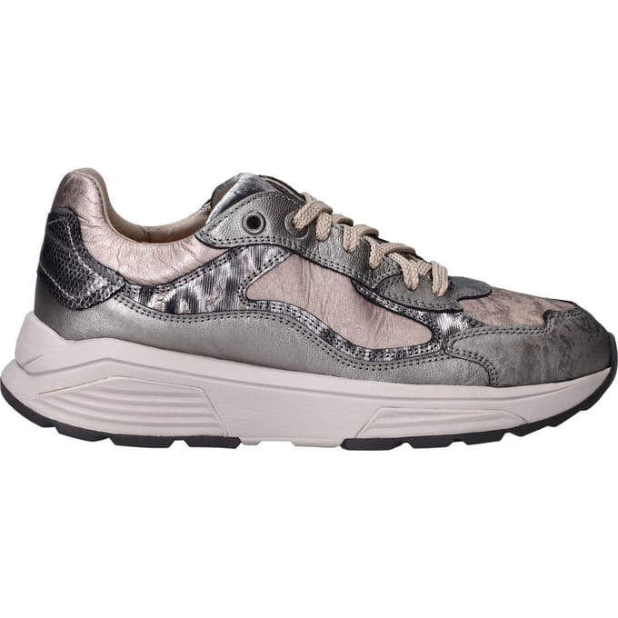 Xsensible Milau Sneakers - Leer - Dames - Zilverkleurig - Maat 41
