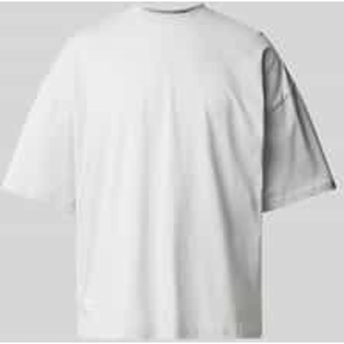 T-shirt met labelpatch, model 'LOGO'