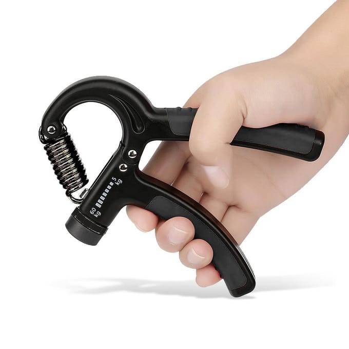 5-60KG verstelbare handkrachtgreepversterker Pols-onderarmtrainer-trainer zwart