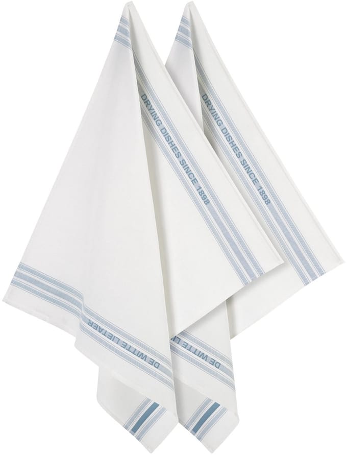 De Witte Lietaer Theedoek Dish, Oxyde - 2 stuks - 65 x 70 cm - Katoen/Linnen