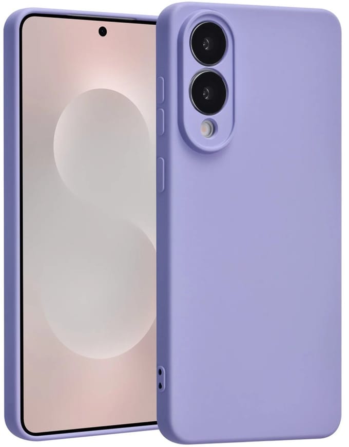 Shockproof Backcover - Liquid Silicone Soft Hoesje - Geschikt voor: Samsung Galaxy S25 Edge - Lila