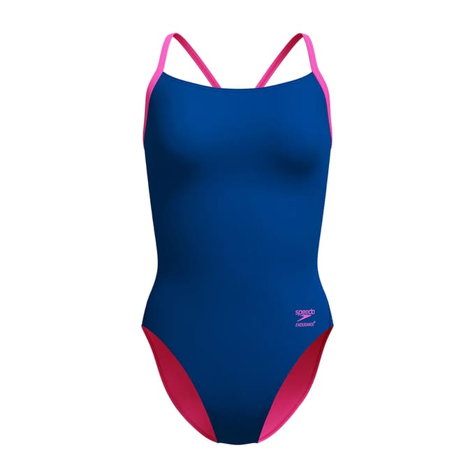 Speedo Badpak Eco Endurance+ Solid V-Back 2.0 Blauw