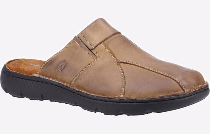 Hush Puppies Carson Muiltje Leer Sandalen Heren