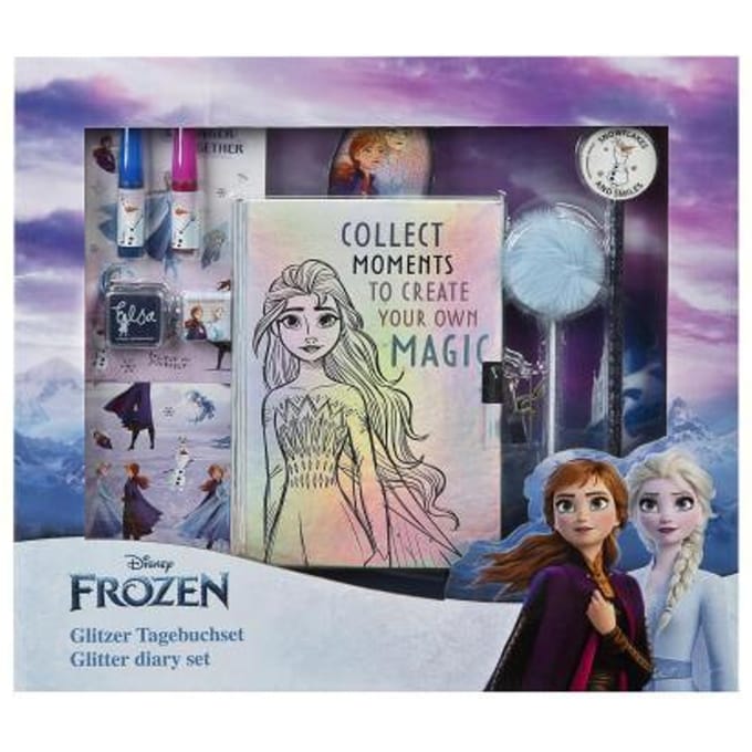 Undercover - Frozen Dagboek Set Glitter - Kunststof - Multicolor