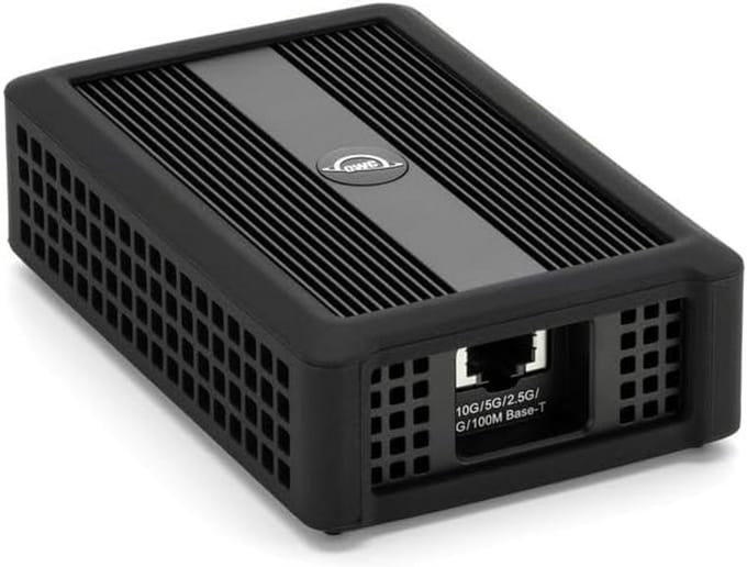 Snelle 10 Gigabit Ethernet-adapter met Thunderbolt 4 en USB4 voor Macs en Laptops