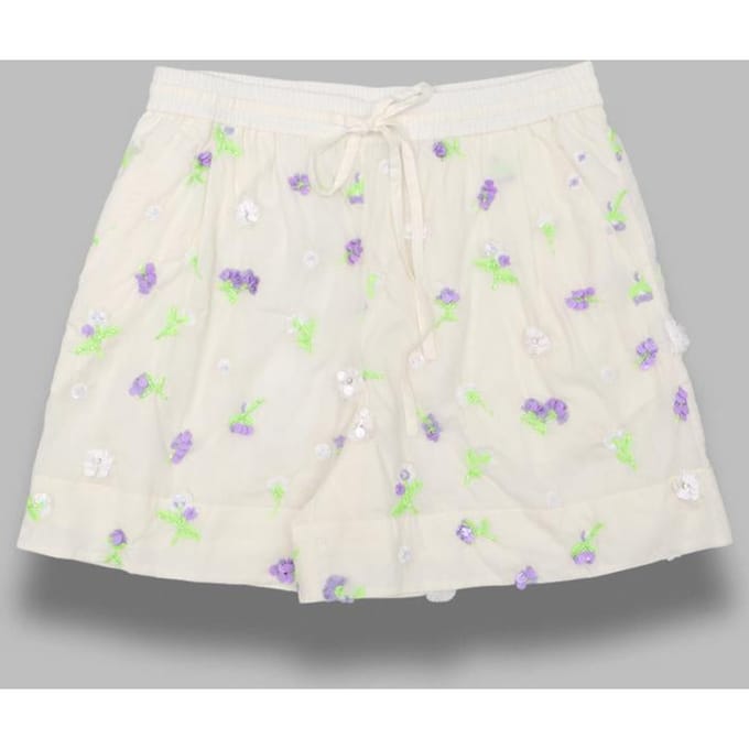 jelena geborduurde mini shorts