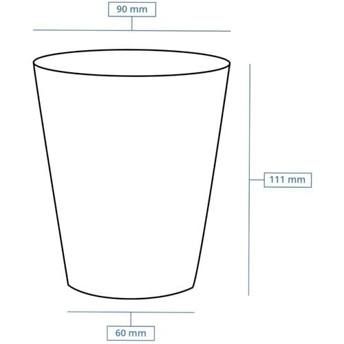 GGM Gastro (1000 Stück) Pappbecher - 300ml - Ø 90mm - Braun