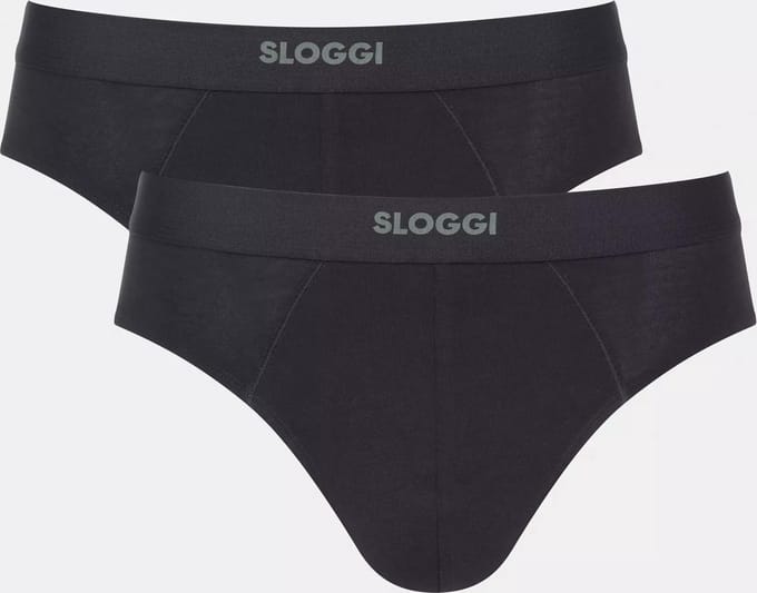 sloggi men EVER Ease Brief 2P Heren Onderbroek - ZWART -