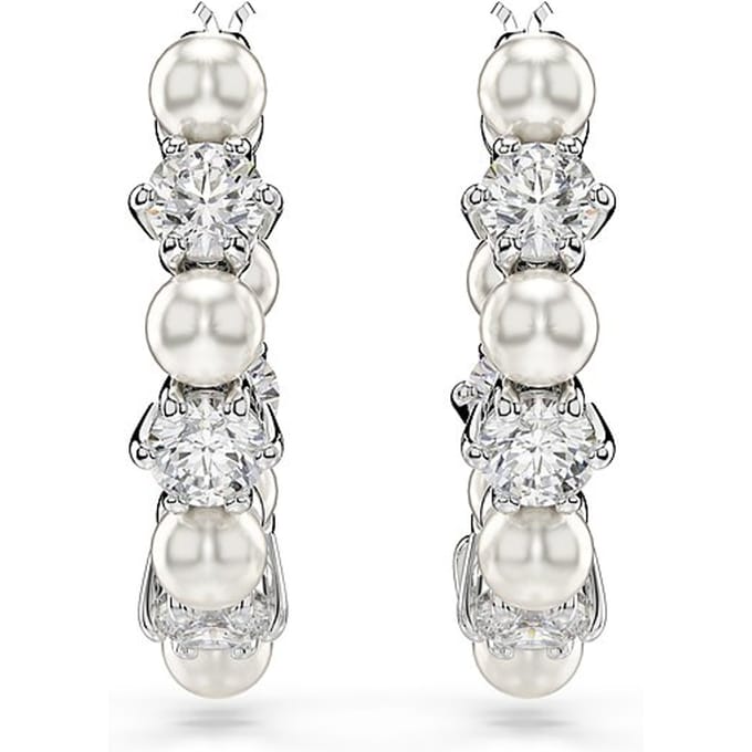 Swarovski 'Matrix Pearl' Dames Oorbellen van Basismetalen - Zilver 5709256