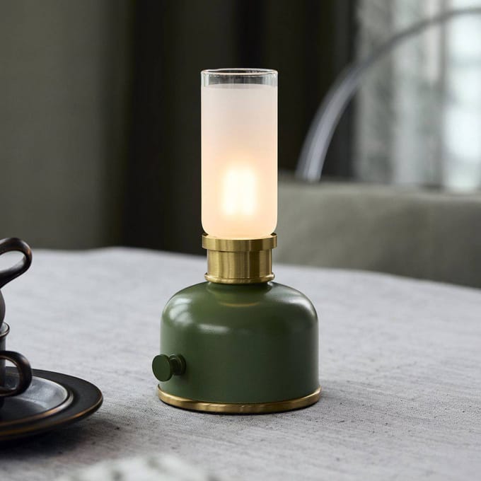 PR Home LED tafellamp Frida, groen, hoogte 22 cm