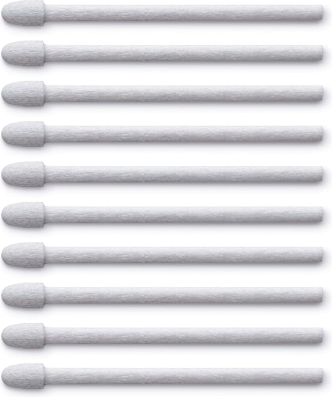 Wacom Felt 10 Pen Nibs voor Pro Pen Wit