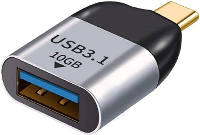 USB-C naar USB 3.0 female - adapter connector kabel - Grijs - Provium