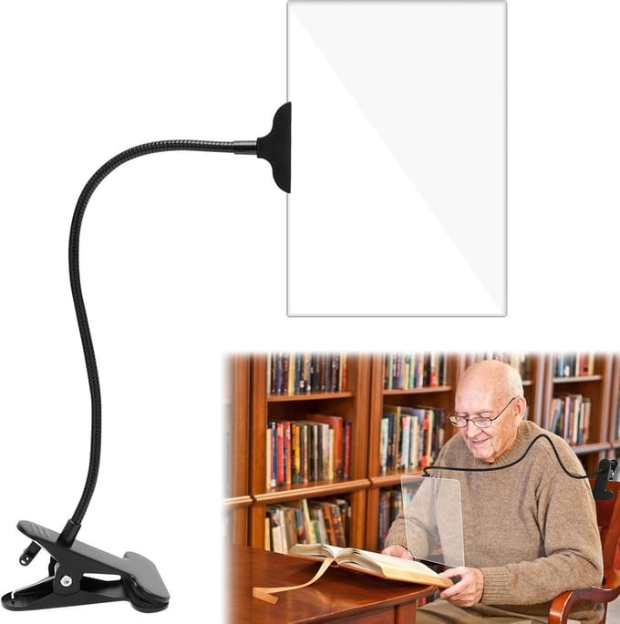 Vergrootglas met Klem en Flexibele Zwanenhals - Handsfree Vergroting tot 25x
