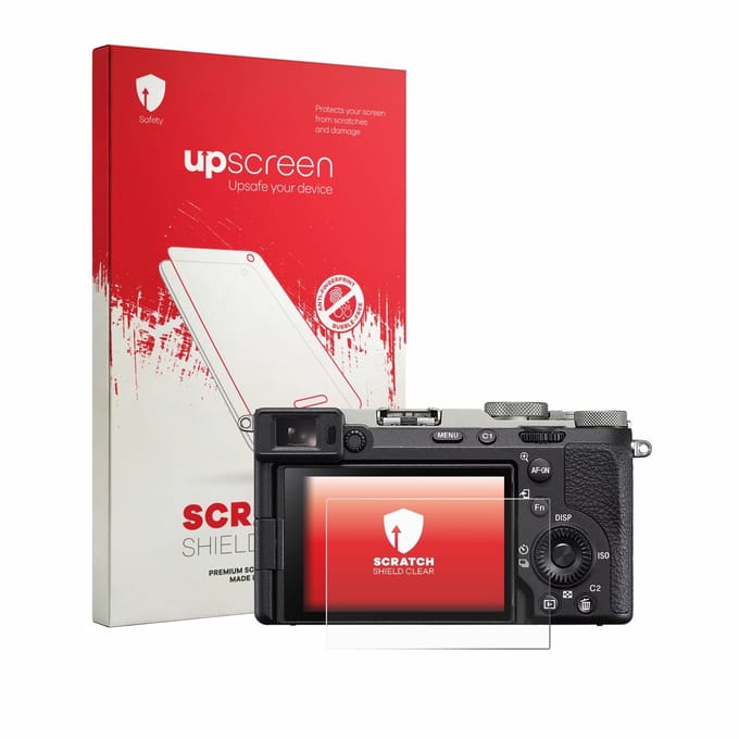 upscreen - Screenprotector voor Sony A7C II - Folie Beschermfolie transparant