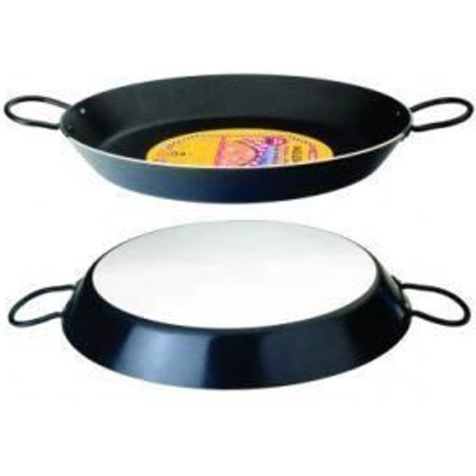 Plat a paella aluminium 46cm noir
