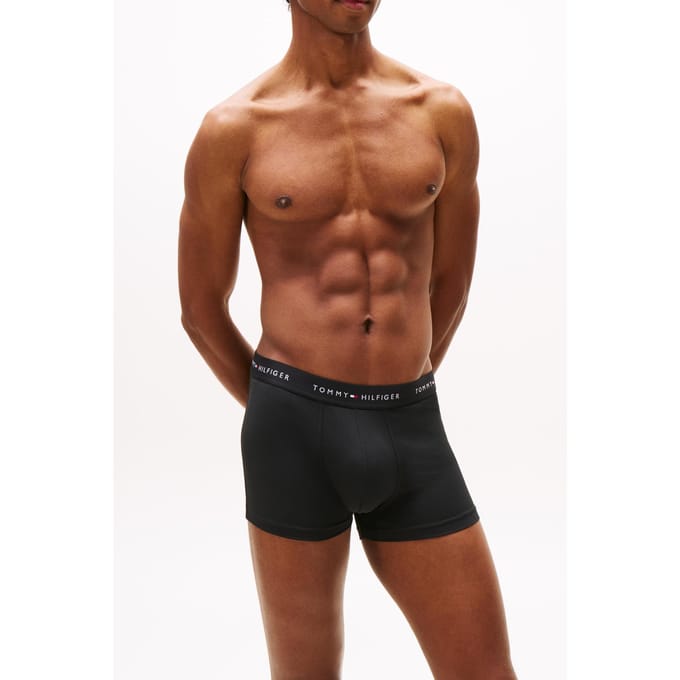 Tommy Hilfiger 3-pack Signature Trunks Black Größe: S | Unterhosen Outlet | Herren | Schwarz