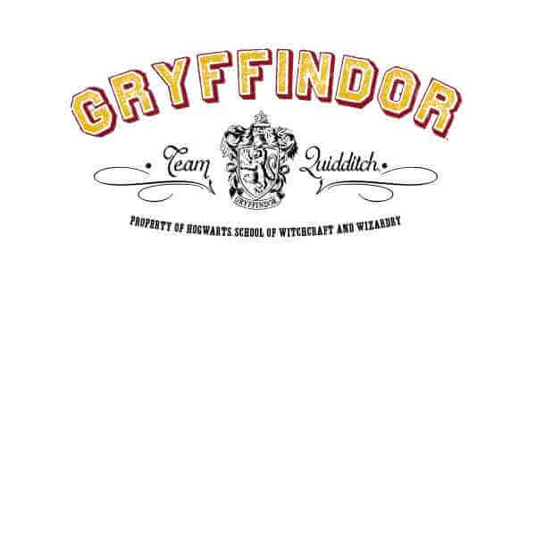 Harry Potter Gryffindor Team Quidditch T-shirt - Wit - 3XL