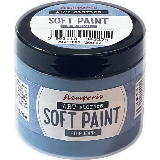 Stamperia Soft Paint - Blue Jeans