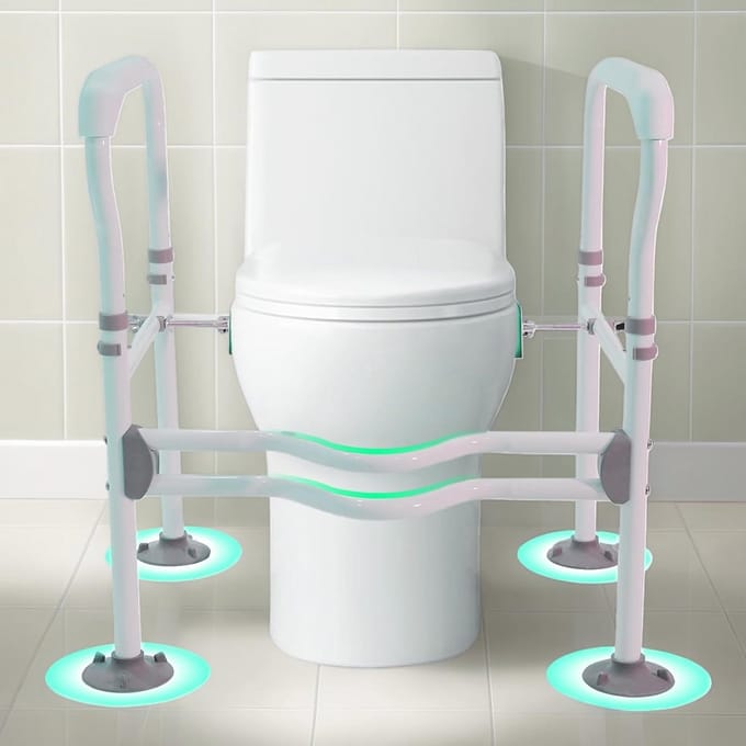 Toiletframe met instelbare hoogte – Robuust en zonder boren