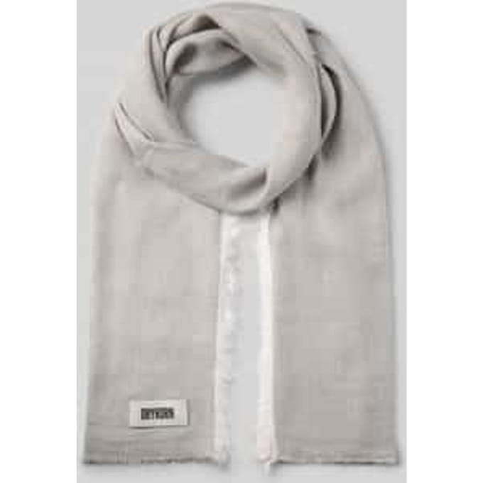 Sjaal met Labeldetail en Met linnen en viscose Model 'PLINA'