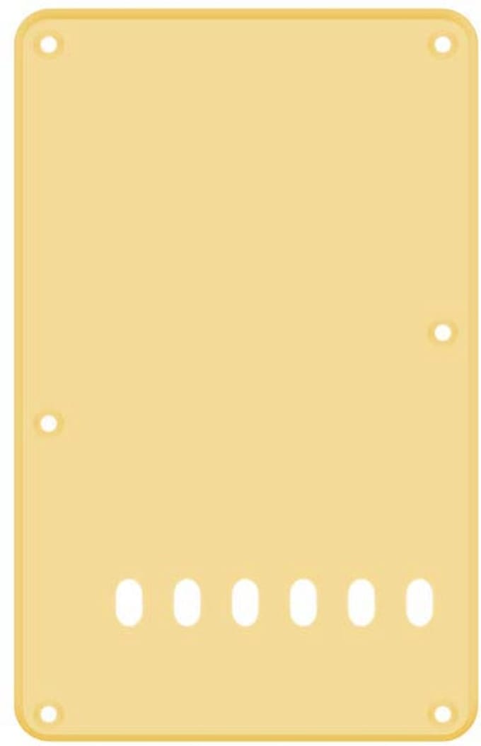 Boston BP-113-C back plate, string spacing 11,2mm, 1 ply, standard Stallion, 86x138mm, cream
