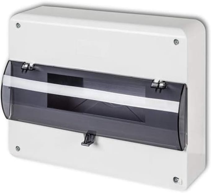 Zekeringkast Verdeelkast - Stoppenkast Opbouw - Elektrische Installatie - IP30 Bescherming - 12 Modules - Wit