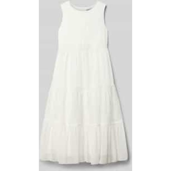 Regular fit maxi-jurk met kant