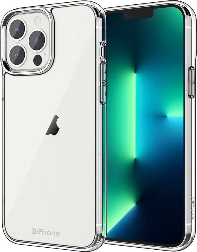 DrPhone IH3 - Siliconen Hoesje - Schokbestendig - TPU - Geschikt voor iPhone 13 Pro Max - Transparant