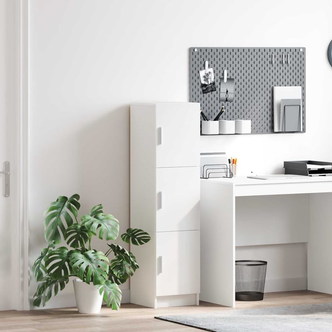 vidaXL - Highboard - Wit - 31.5 - x - 32 - x - 122.5 - cm