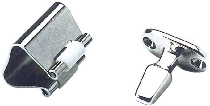 Rol-sluiting chroom 28mm