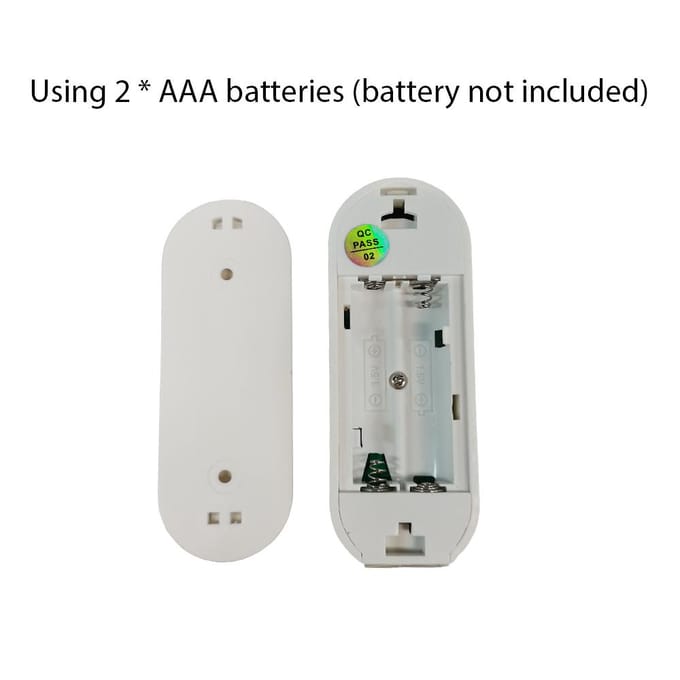 4-pack Mini Deur Raam Alarm Thuisbeveiliging TY APP 2.4G WIFI Draadloze Magnetische Sensor Anti-Diefstal 1 Pack wit