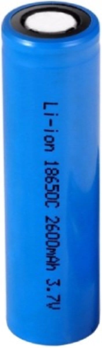 3 x Oplaadbare batterij accu 18650 van 2600mAh 3.7V (set van 3 stuks)