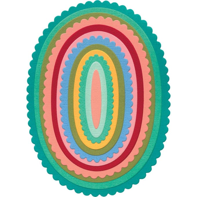 Sizzix Framelits Ponssjabloon "Fancy Ovals"