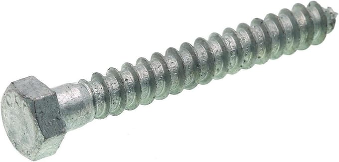 Zware Schroeven - Houtverbinder - Stevig Bevestigen - Hexkop - 50 stuks - Verzinkt