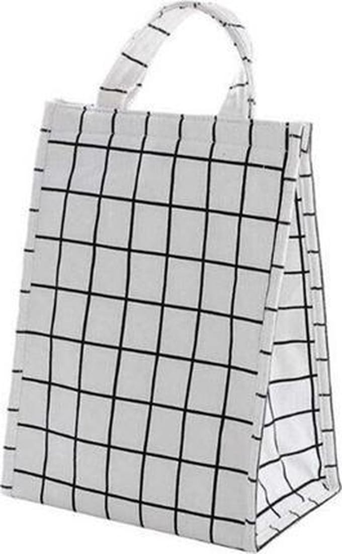 Lunchtas ruitjes - Geïsoleerde binnenkant - 6 liter - BPA-vrij