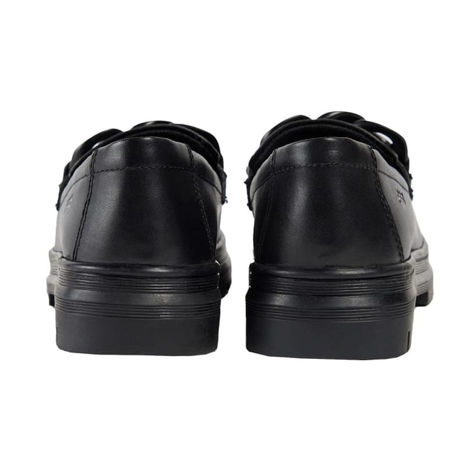Pod Mina Meisjes Zwarte Leren Mocassins