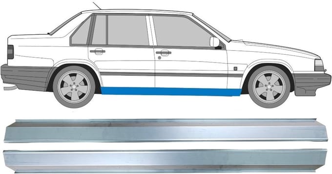 Reparatie dorpel voor Volvo 940 960 1990-1998 / Links + Rechts / Set