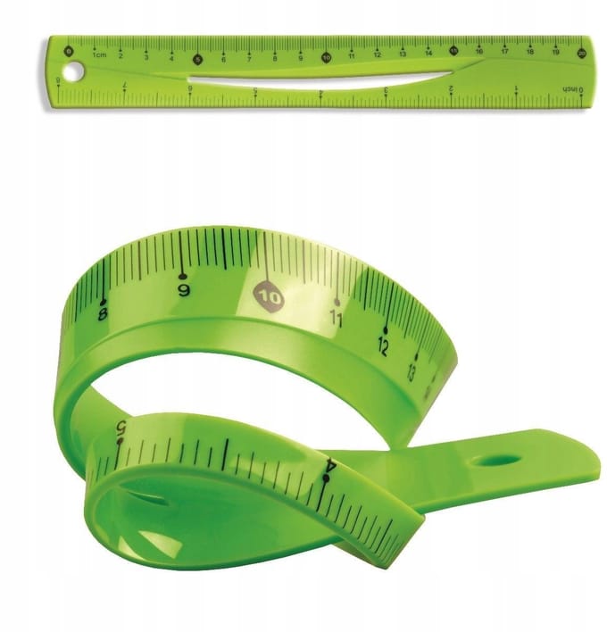 Tetis Flexibele Liniaal BL020-ZB Groen 20 cm