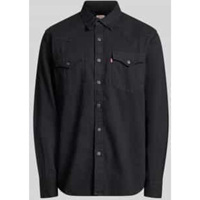 regular fit jeanshemd van puur katoen model 'BARSTOW WESTERN STANDARD'