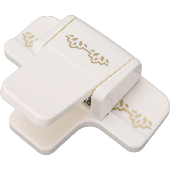 Randranden Knutselpons Plastic en Metaal Draagbare Papieren Bloem Embossing Pons voor Handwerk Type