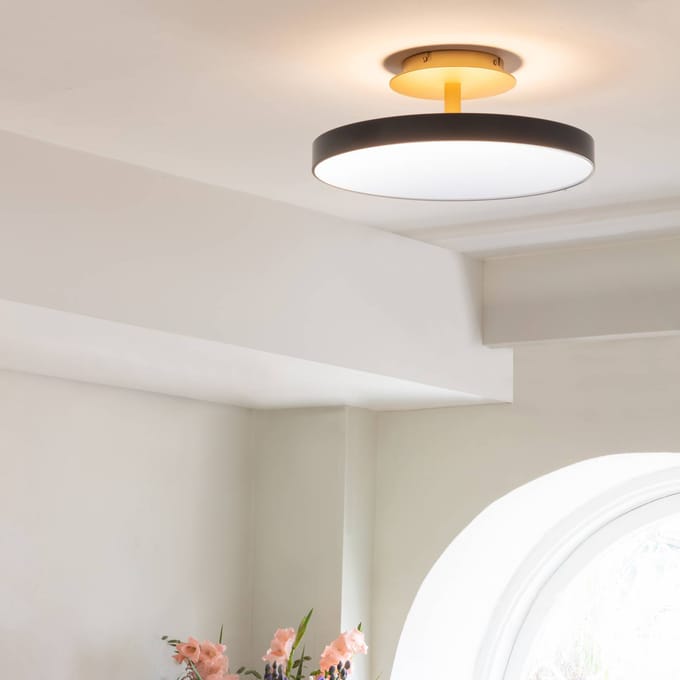 UMAGE LED plafondlamp Asteria UP PLUS, antraciet Ø 43 cm CCT
