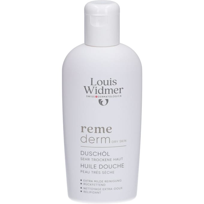 Louis Widmer Remederm Dry Skin Doucheolie Licht Geparfumeerd 200 Etherische olie