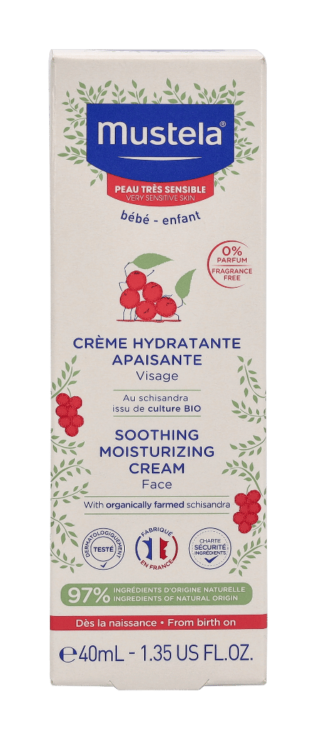 Mustela Bebe Verzachtende Hydraterende Gezichtscrème 40 ml