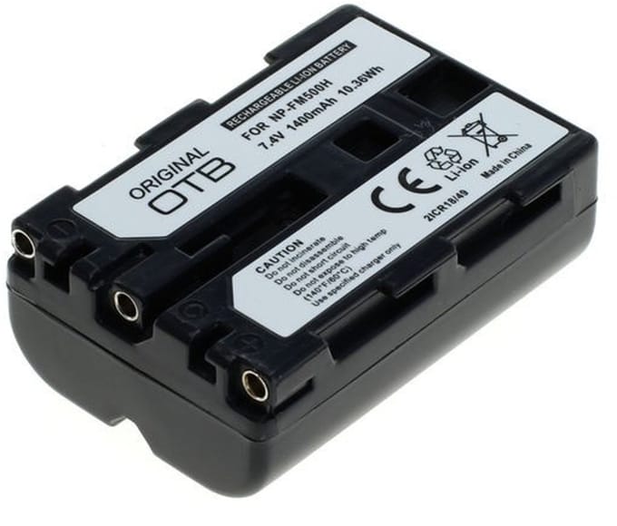 OTB Camera accu compatibel met Sony NP-FM500H - 1400 mAh