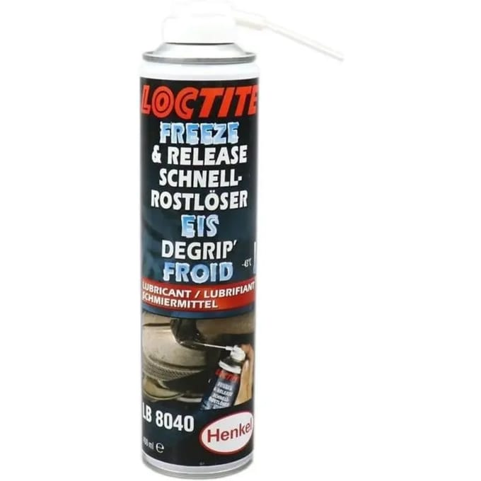 Degrippantkoeler ontgrendelt door thermische schok -43°c Loctite 8040 Aerosol