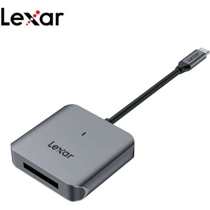 Lecteur de cartes Lexar CFexpress Type B, interface Type-C haute vitesse, lecteur de cartes pour téléphone USB 3.2 Gen2, lecteurs de cartes mémoire Lexar d'origine CF Type-B Card Reader【Type-C Interface】 gray