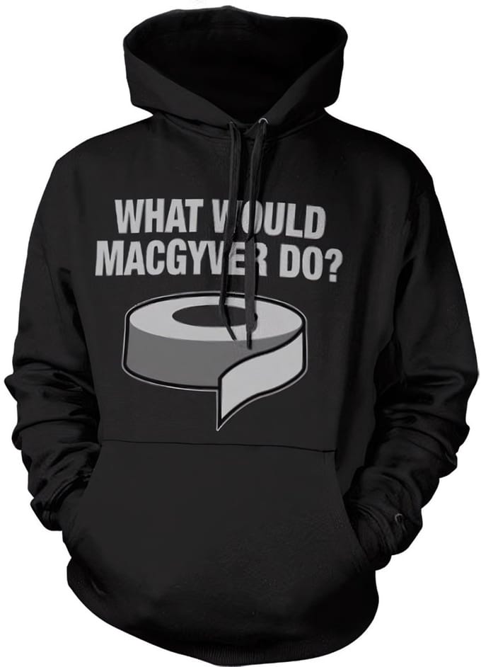 MacGyver Hoodie/trui -S- What Would MacGyver Do Zwart
